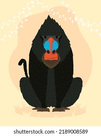 monkey chuck with leafs character