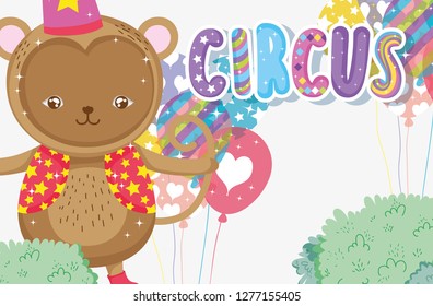 monkey circus costume with balloons entertainment