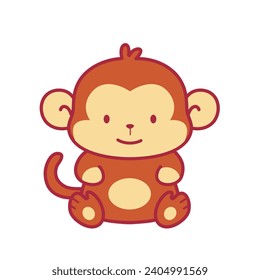 Monkey clipart perfect for merchandise