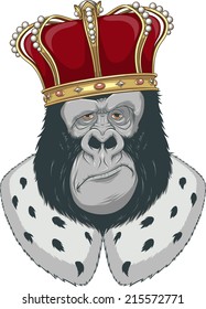 Monkey in a crown