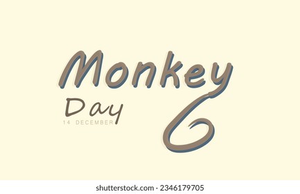 Monkey Day. background, banner, card, poster, template. Vector illustration.
