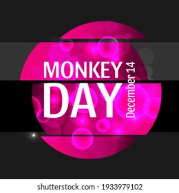 Monkey Day. Geometric design suitable for greeting card poster and banner