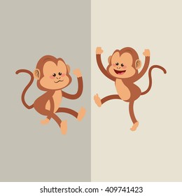 Monkey design, animal  and cartoon concept