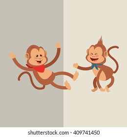 Monkey design, animal  and cartoon concept