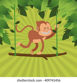 Monkey design, animal  and cartoon concept