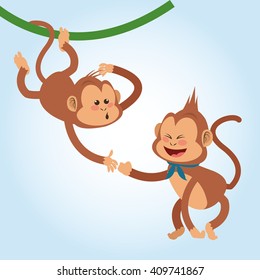 Monkey design, animal  and cartoon concept