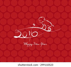 Monkey design for Chinese New Year celebration