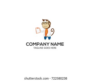 Monkey Doctor Mascot Logo
