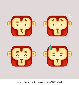 Monkey emoji stickers