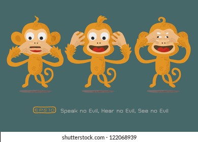 Monkey  eps 10 vector format