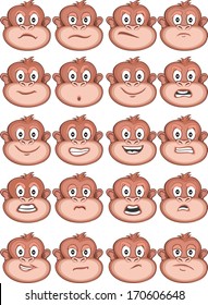 monkey expressions twenty kind expressions of monkey