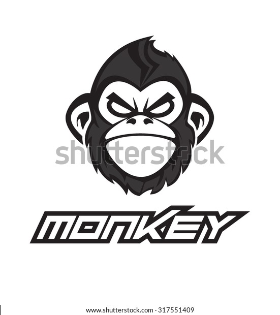 Monkey Face Stock Vector Royalty Free