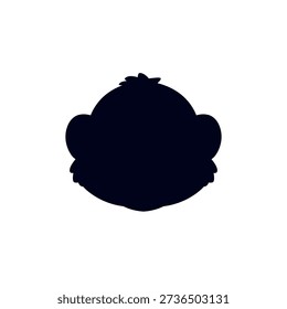 monkey face ape animal cute smiling smile emoji symbol sign icon vector illustration isolated flat	