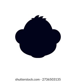 monkey face ape animal cute smiling smile emoji symbol sign icon vector illustration isolated flat	