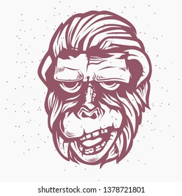 monkey face art