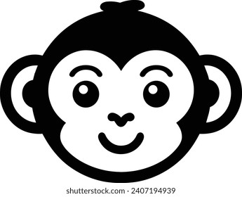 Monkey Face Emotion Icon Vector Illustration For Personal And Commercial Use