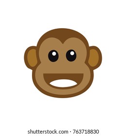 monkey face icon logo