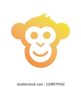 monkey face icon or symbol design