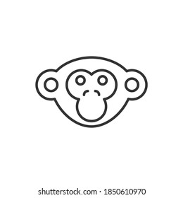 monkey face icon vector illustration