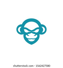 monkey face logo icon  animal vector design,eps 10