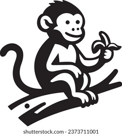 Monkey Face Vector Logo Illustration