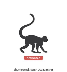 Monkey Facing Right vector icon