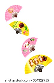 Monkey fan greeting cards