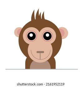 monkey flat icon vector design