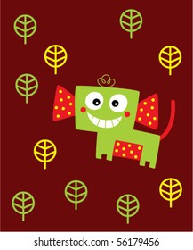 monkey in the forest