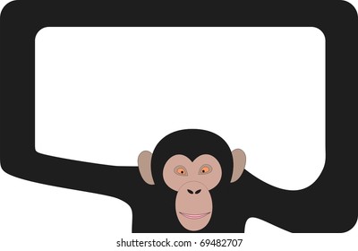 monkey frame vector