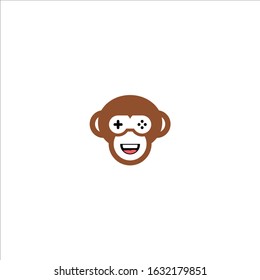monkey gaming logo unique and simple