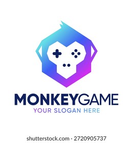 Design de logotipo Premium do Monkey Gaming