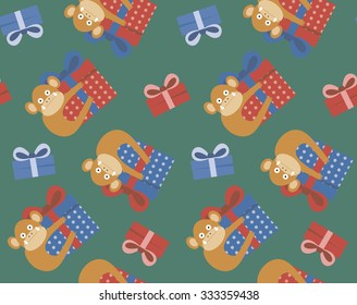monkey with gift