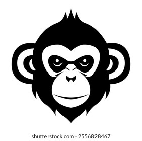 monkey gorilla chimpanzee logo creative and original for your business or company logotype vector illustration isolated on white background