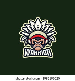 Monkey or Gorilla e Sport mascot logo for gaming squad