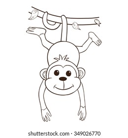 Monkey Hanging From Tree Images Stock Photos Vectors