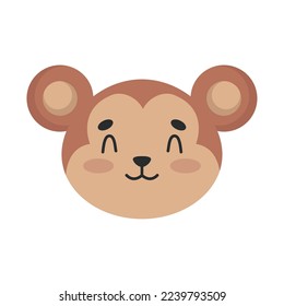 Affenkopf-süßes Tiersymbol