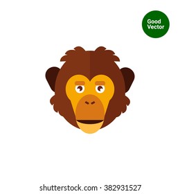 Monkey head icon