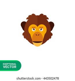 Monkey head icon