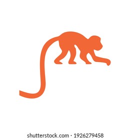 monkey head logo design eps