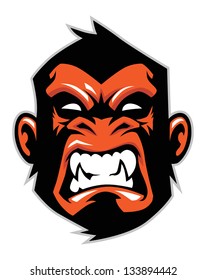 Monkey Head Mascot