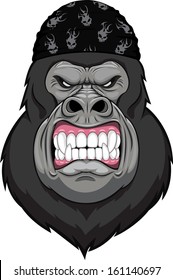 monkey head mascot