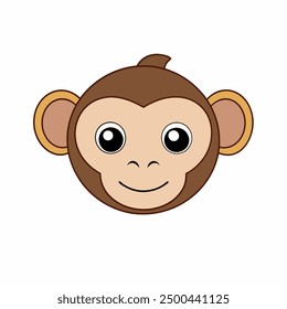 A Monkey head vector illustration