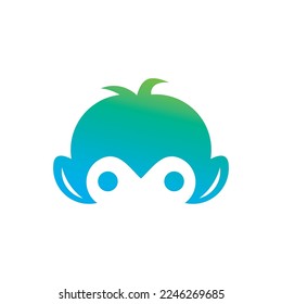 monkey head vector pro logo design