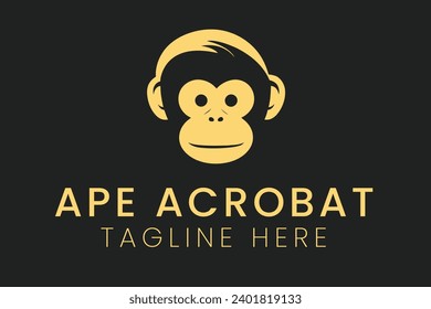 monkey, monkey head, wild life, cute animal, logo, clipart, vector, sublimation, monogram, design