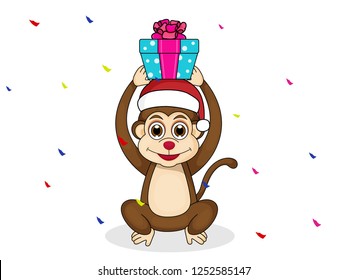 Monkey Holds Gift