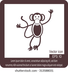 Monkey icon. 2016