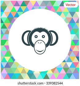 Monkey icon. 2016 symbol.