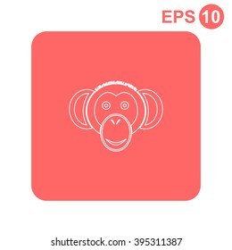 Monkey icon. 2016 symbol.