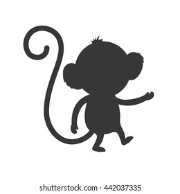 monkey icon. Animal design. Vector graphic